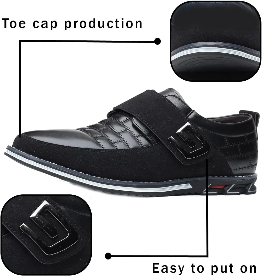 Men's Loafers Premium Leather Comfort Business Casual Oxford Shoes Office Working Driving Walking Shoe