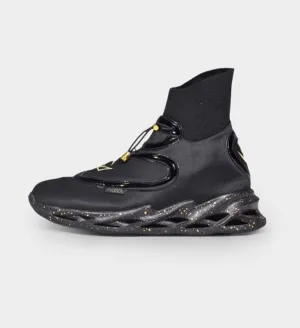 MENS LUXE CUSHIONED HIGH TOPS BLACKOUT by TRONUS FOOTWEAR