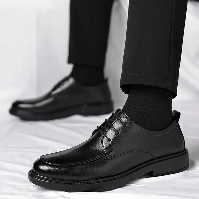 Mens Oxfords Shoes Slip-ons Orthopedic Shoes Genuine Leather Shiny Patent Leather Dress Shoes