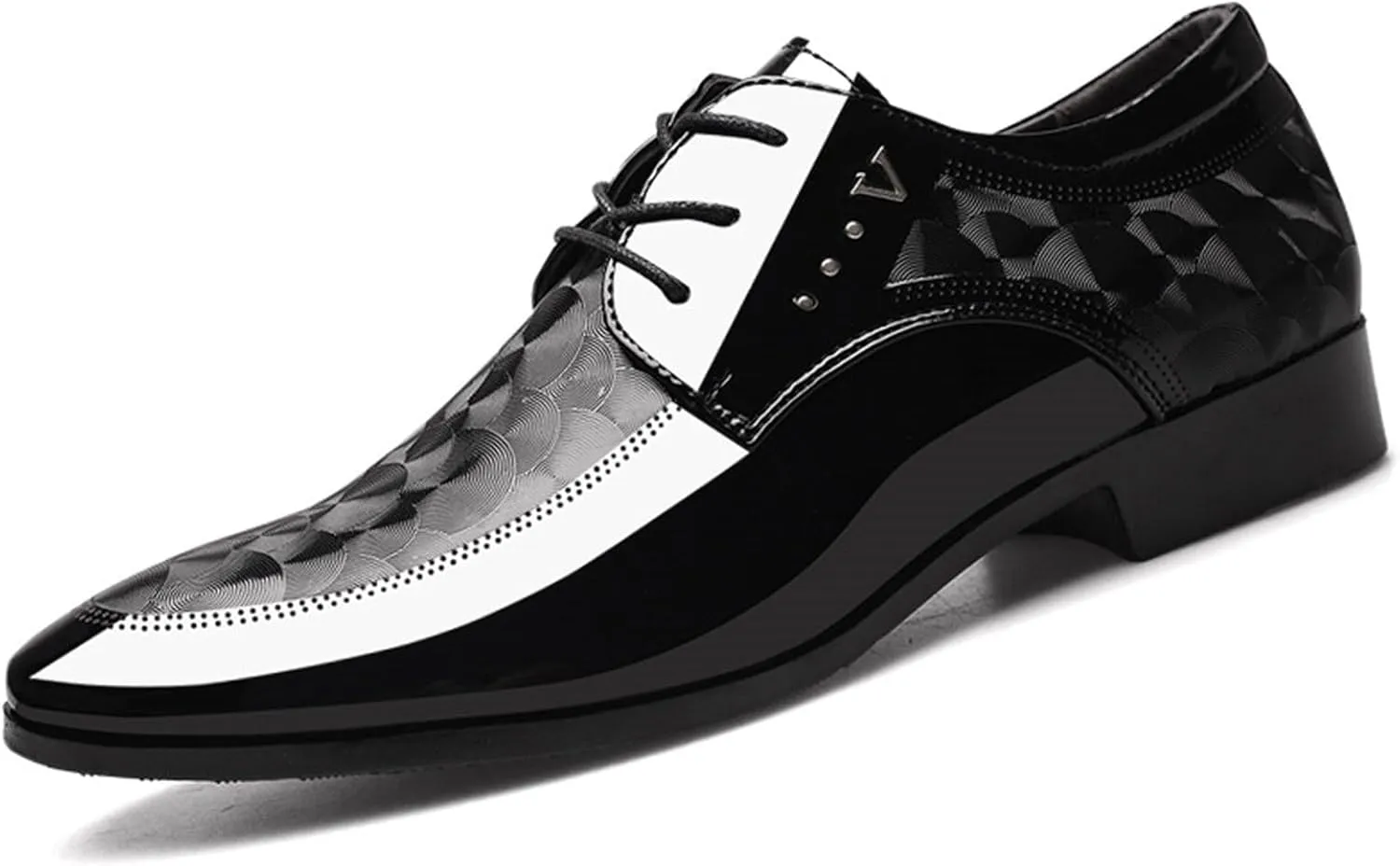Men's Patent Leather Oxford Formal Business Dress Shoes Italy Modern Suit Tuxedo Shoes
