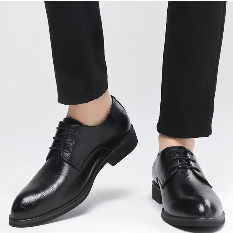 Mens Patent Leather Oxfords Formal Tuxedo Dress Shoes for Men Shiny Business Lace Up