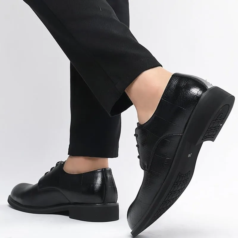 Mens Patent Leather Oxfords Formal Tuxedo Dress Shoes for Men Shiny Business Lace Up