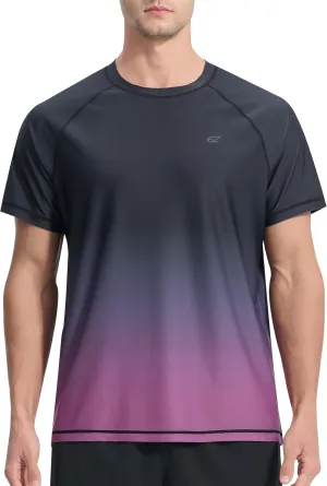 Men's Rash Guard Swim Shirts Summer UPF 50  UV Sun Protection Quick Dry Beach Fishing Water Shirts T Shirts for Men