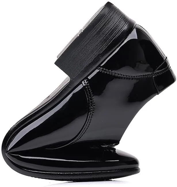 Men's Shiny Patent Leather Dress Shoes Mens Business Lace Up Oxford Shoes Comfort Hand Stitched Formal Derby Shoes for Men