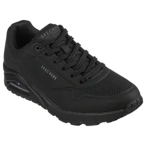 Mens Skechers Uno - Stand On Air Wide Shoes Black/Black