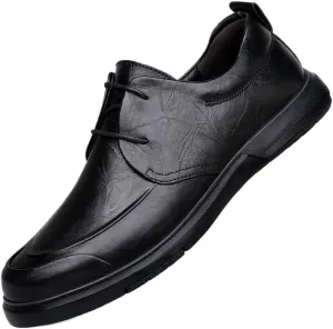Mens Wedding Oxford Shoes Leather Dress Shoes Formal Tuxedo Shoes for Groom Party Shiny Black(8)