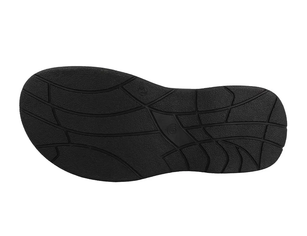 Mens Wide Fit Adjustable Alfie Brown Sandals