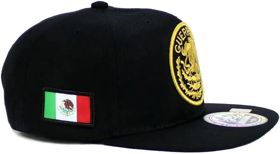 Mexican Hat Mexico State Federal Logo Embroidered Snapback Flat Bill Baseball Cap