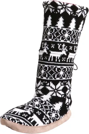 MUK LUKS Nordic Knit Toggle Bootie