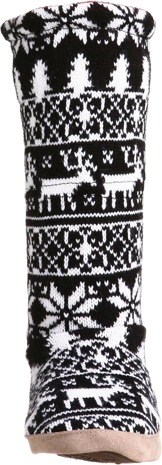 MUK LUKS Nordic Knit Toggle Bootie