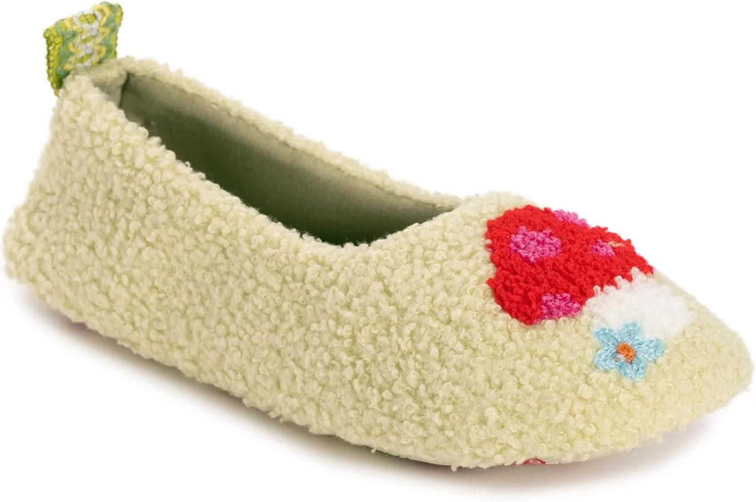 MUK LUKS Women's Cozy Ballerina Slipper with Sherpa Lining