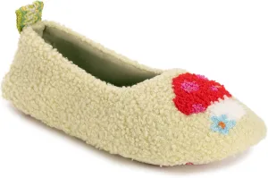 MUK LUKS Women's Cozy Ballerina Slipper with Sherpa Lining