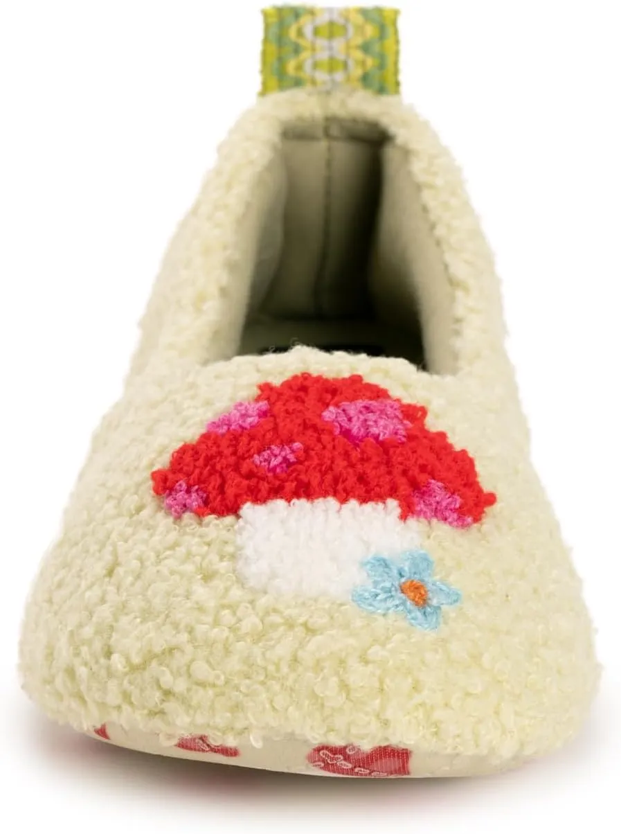 MUK LUKS Women's Cozy Ballerina Slipper with Sherpa Lining