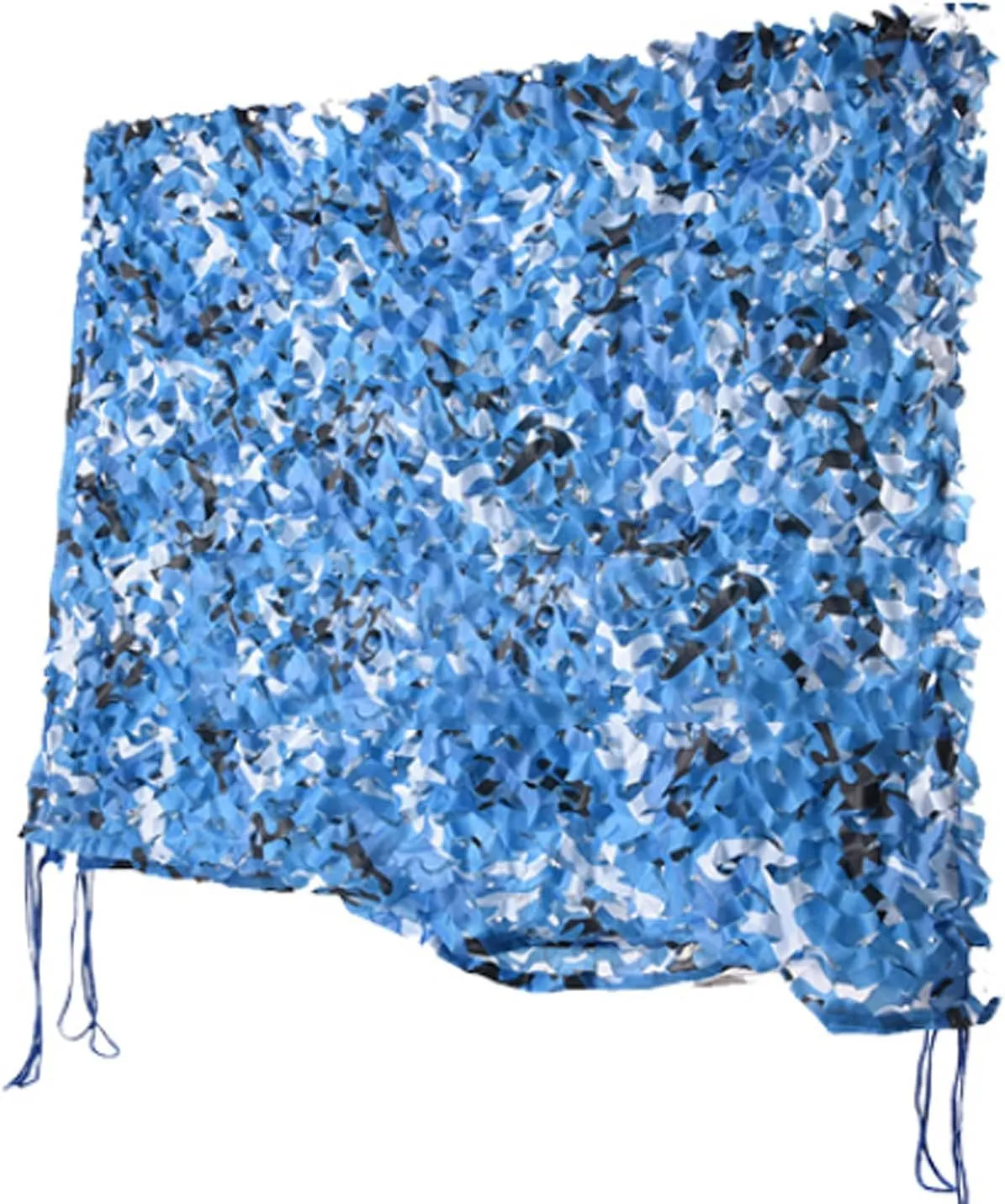 Multipurpose Blue Camo Netting,Sunshade Camouflage Netting,Army Blinds Nets,Hide Hunting Cover,Waterproof Oxford Fabric,for Shooting,Camping,Car Cover,with Mesh Backing