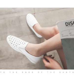 Nanccy Hollow Flat Breathable Shoes