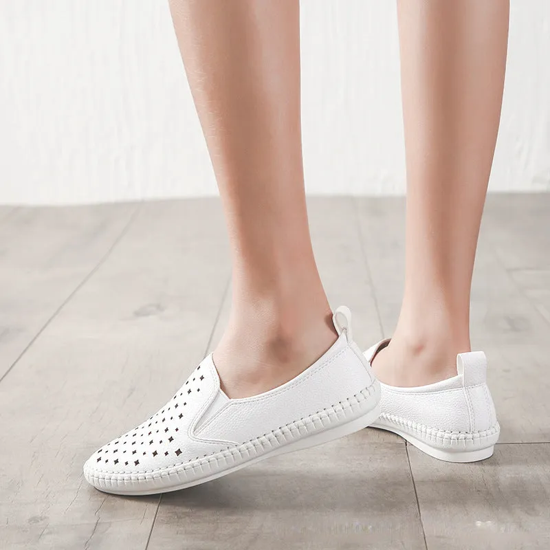 Nanccy Hollow Flat Breathable Shoes