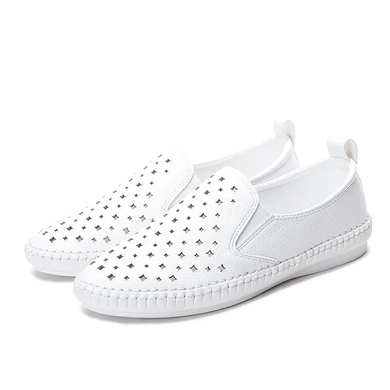 Nanccy Hollow Flat Breathable Shoes