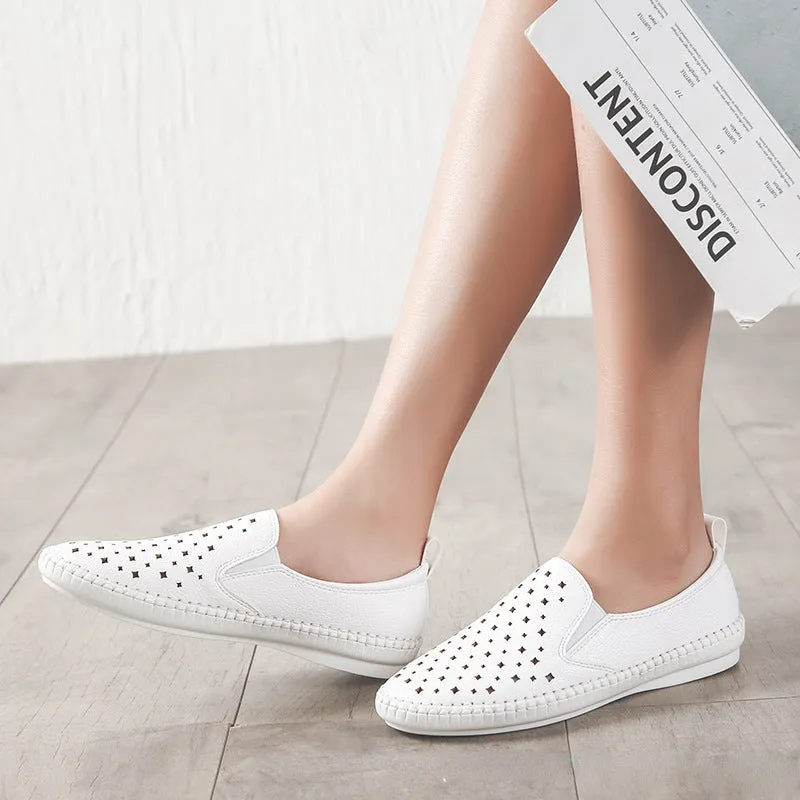 Nanccy Hollow Flat Breathable Shoes