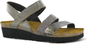 NAOT Women Krista Backstrap Sandal Pewter/Metal Lthr Combo 7-7.5 N US