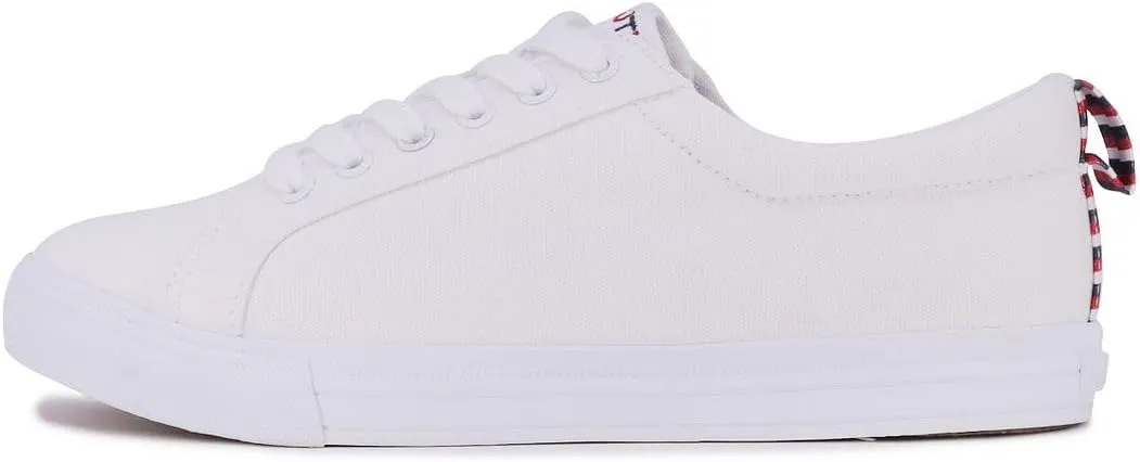 Nautica Women’s Lace-Up Fashion Sneakers – Low-Top Casual Walking & Tennis Shoes with Platform or Regular Heel