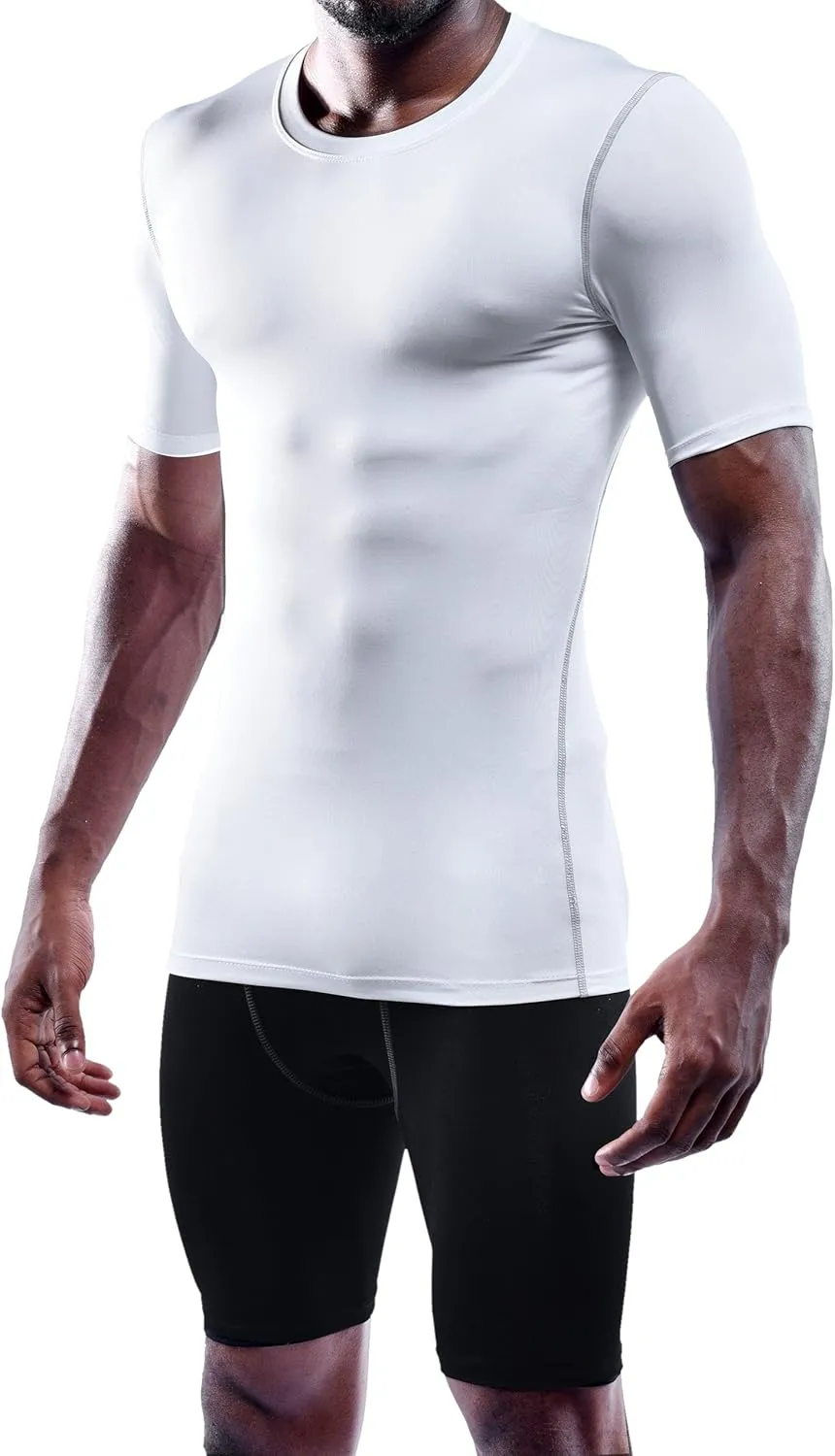 NELEUS Men's 3 Pack Athletic Compression Base Layer Workout Shirt