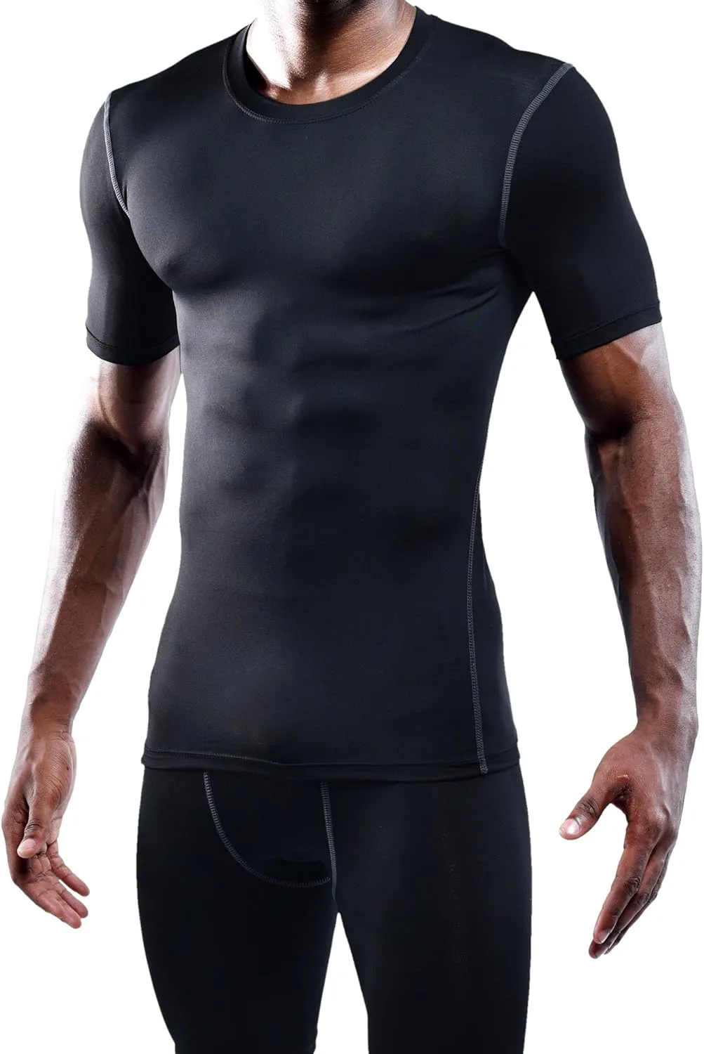 NELEUS Men's 3 Pack Athletic Compression Base Layer Workout Shirt
