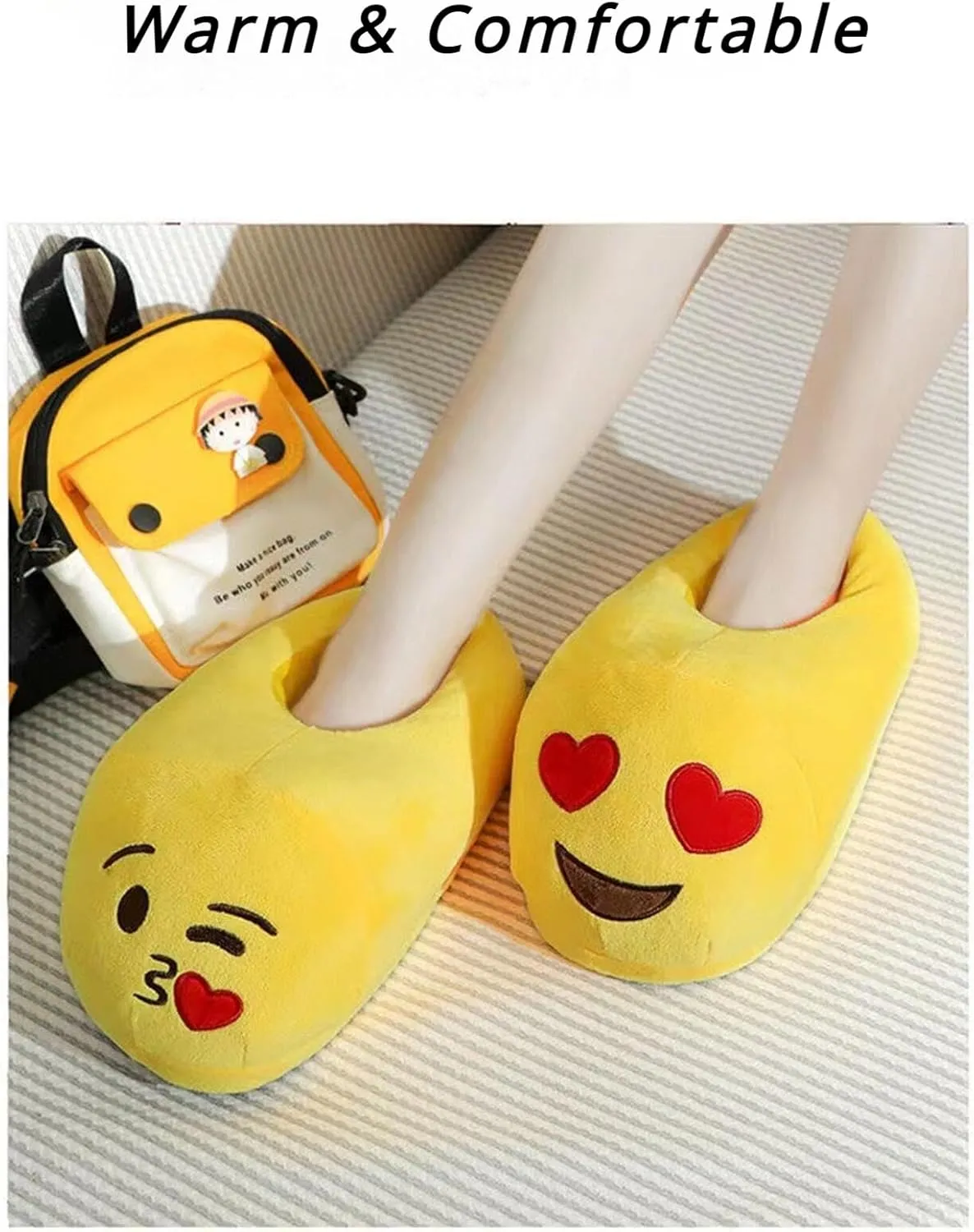 Nevka Winter Warmth with Style Cotton Slipper featuring Cute Emoji Memes Design Perfect Match for Cozy Days Non-slip Comfort