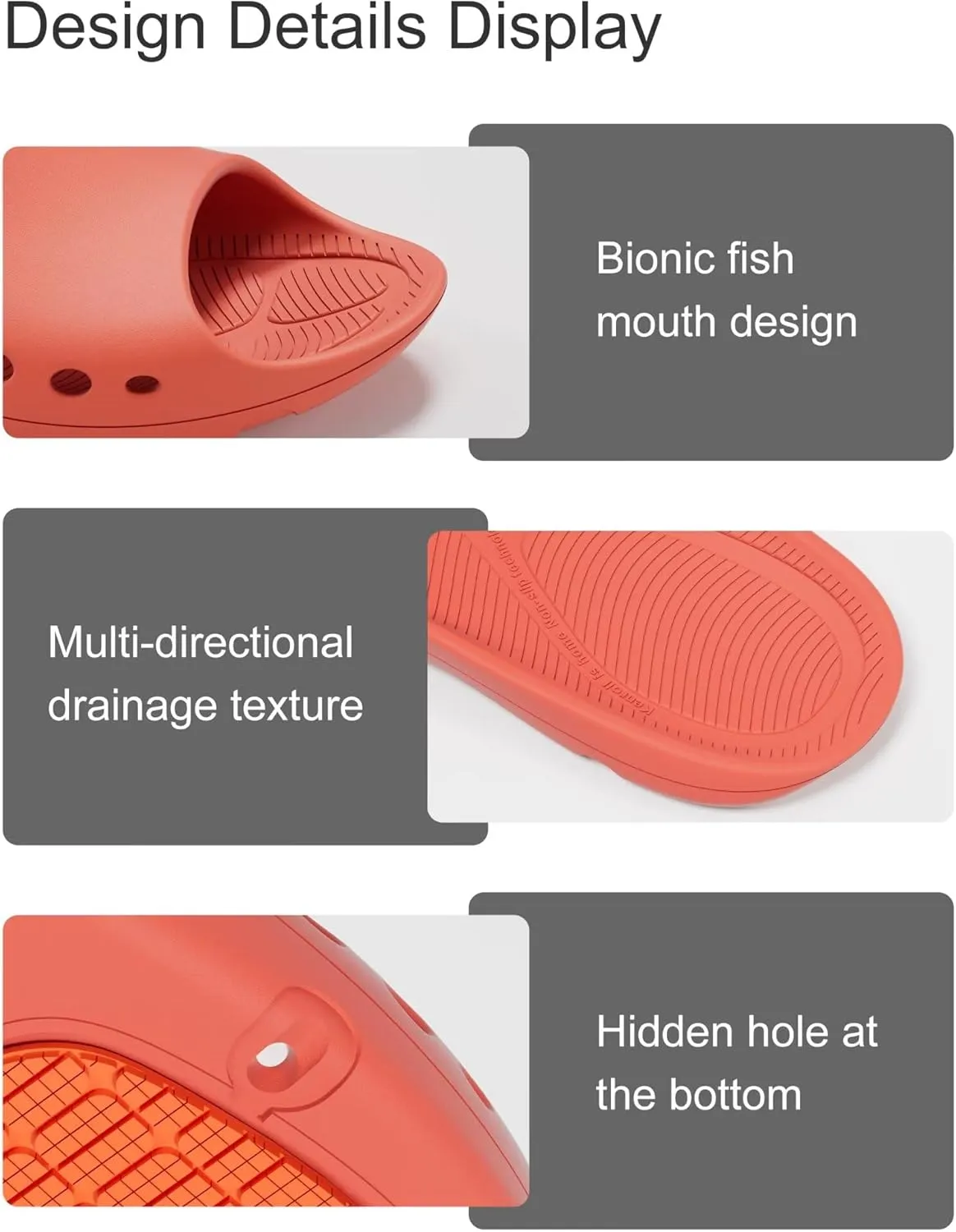 Non Slip Shower Shoes, Lightweight Indoor House Slides Bathroom Shower Sandals Slippers for Women and Men