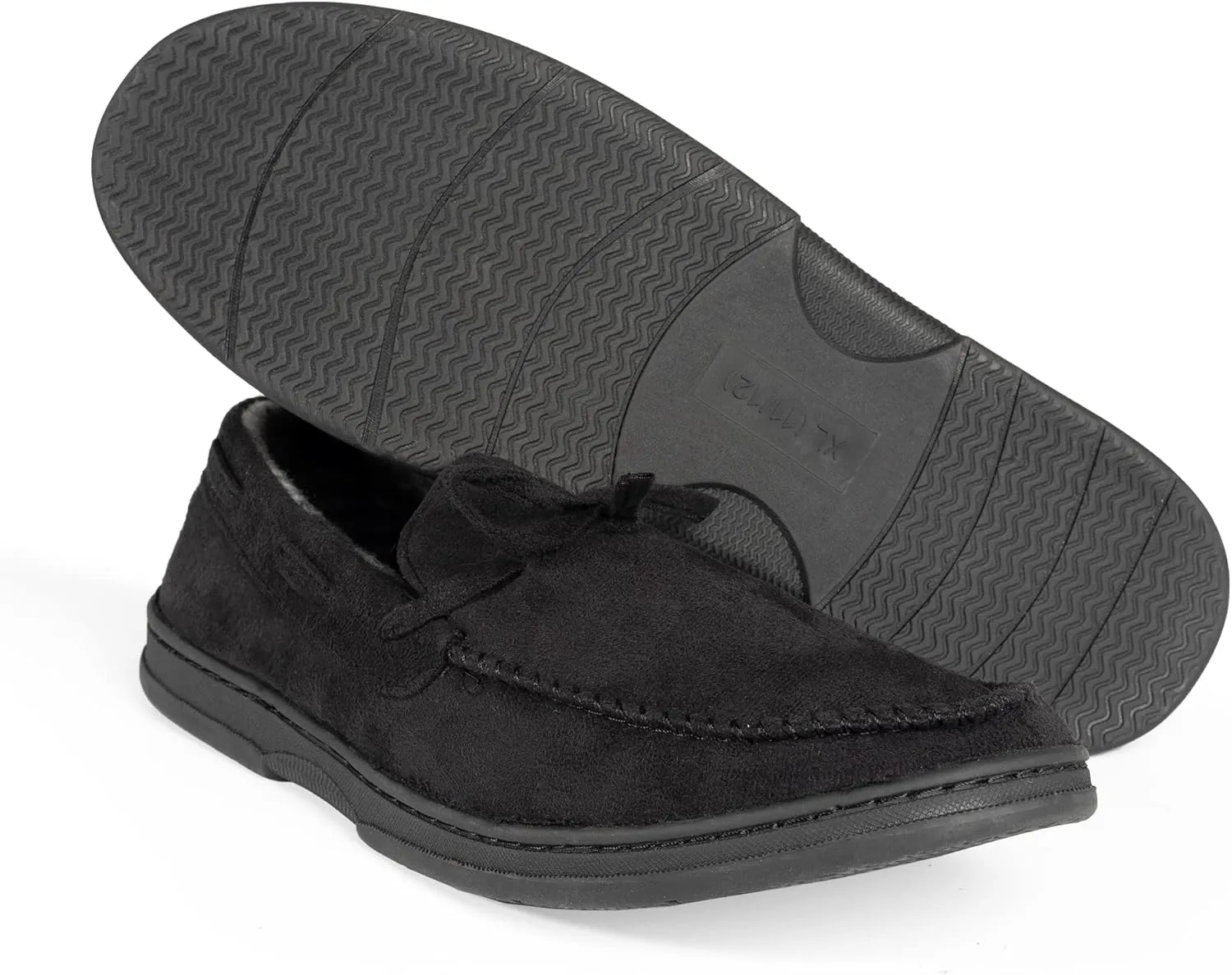NORTY Moccasin Slippers for Men - Indoor and Outdoor Slip-On Shoes - Perfect for Lounging and Walking Around the House