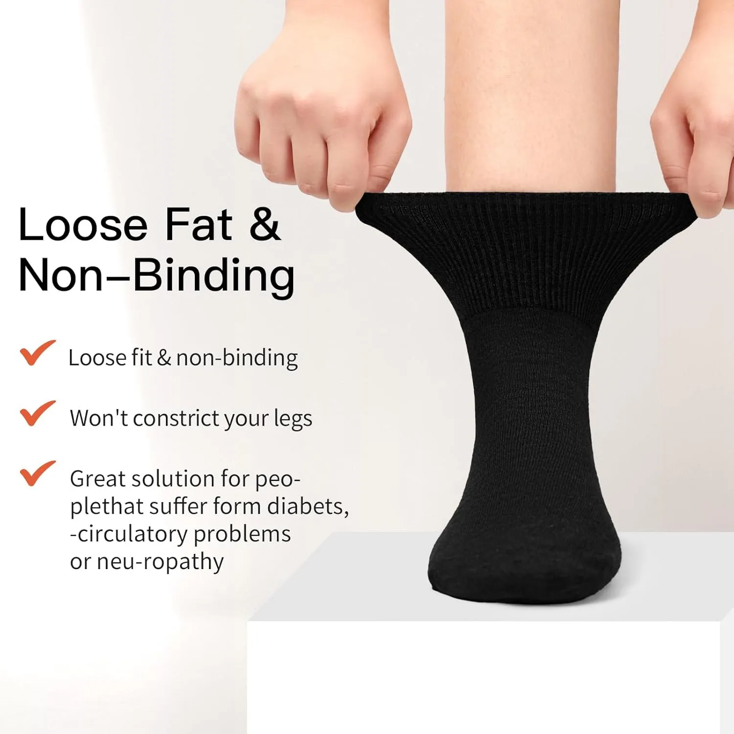 NOVAYARD 5 Pairs Non Slip Socks Hospital Diabetic Non Skid Slipper Socks Men Women