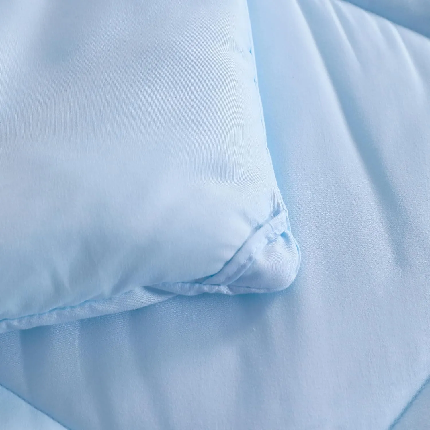 NTBAY Twin Comforter Set with Sheets, 5-Piece Soft and Breathable Bedding Set, Down Alternative Comforter Set, Solid Color All Season, Kids Bedding Set, Aqua