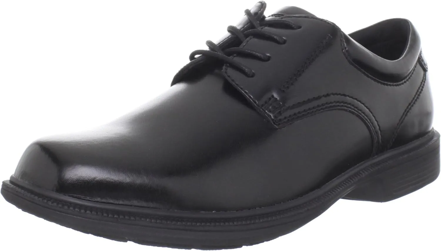 Nunn Bush Men's Baker Street Plain Toe Oxford Lace Up with Kore Slip Resistant Comfort Technology