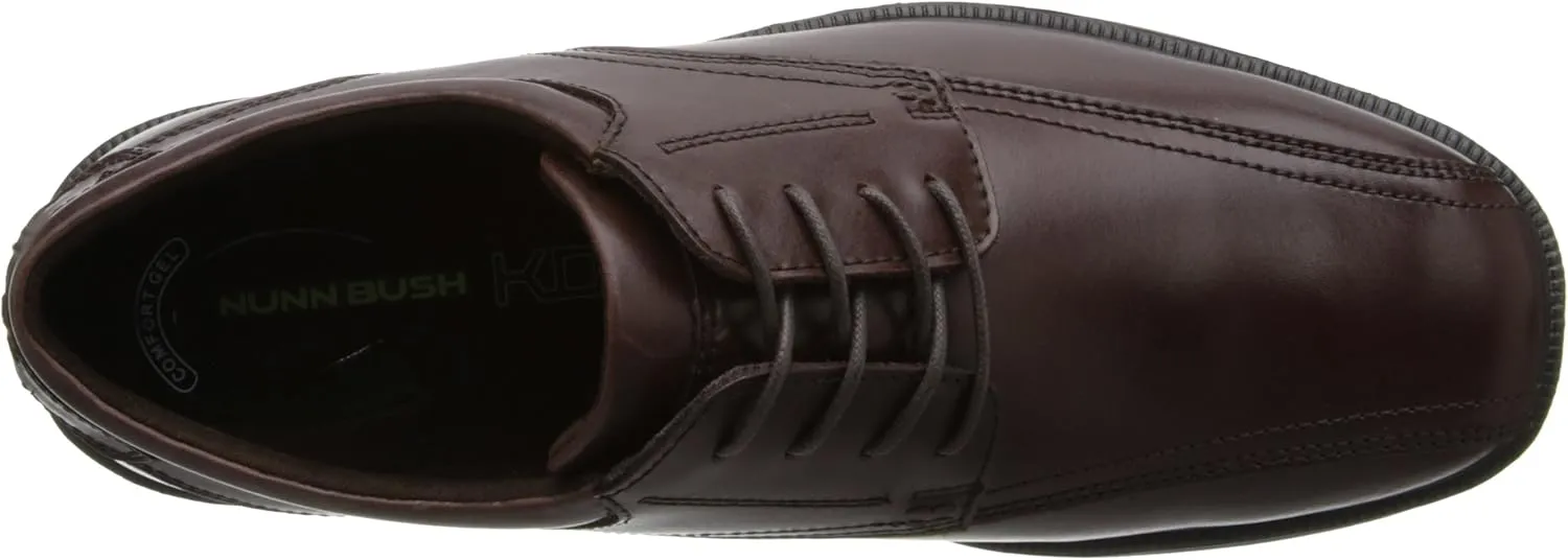 Nunn Bush Men's Bartole Street Bicycle Toe Oxford Lace Up with Kore Slip Resistant Comfort Technology