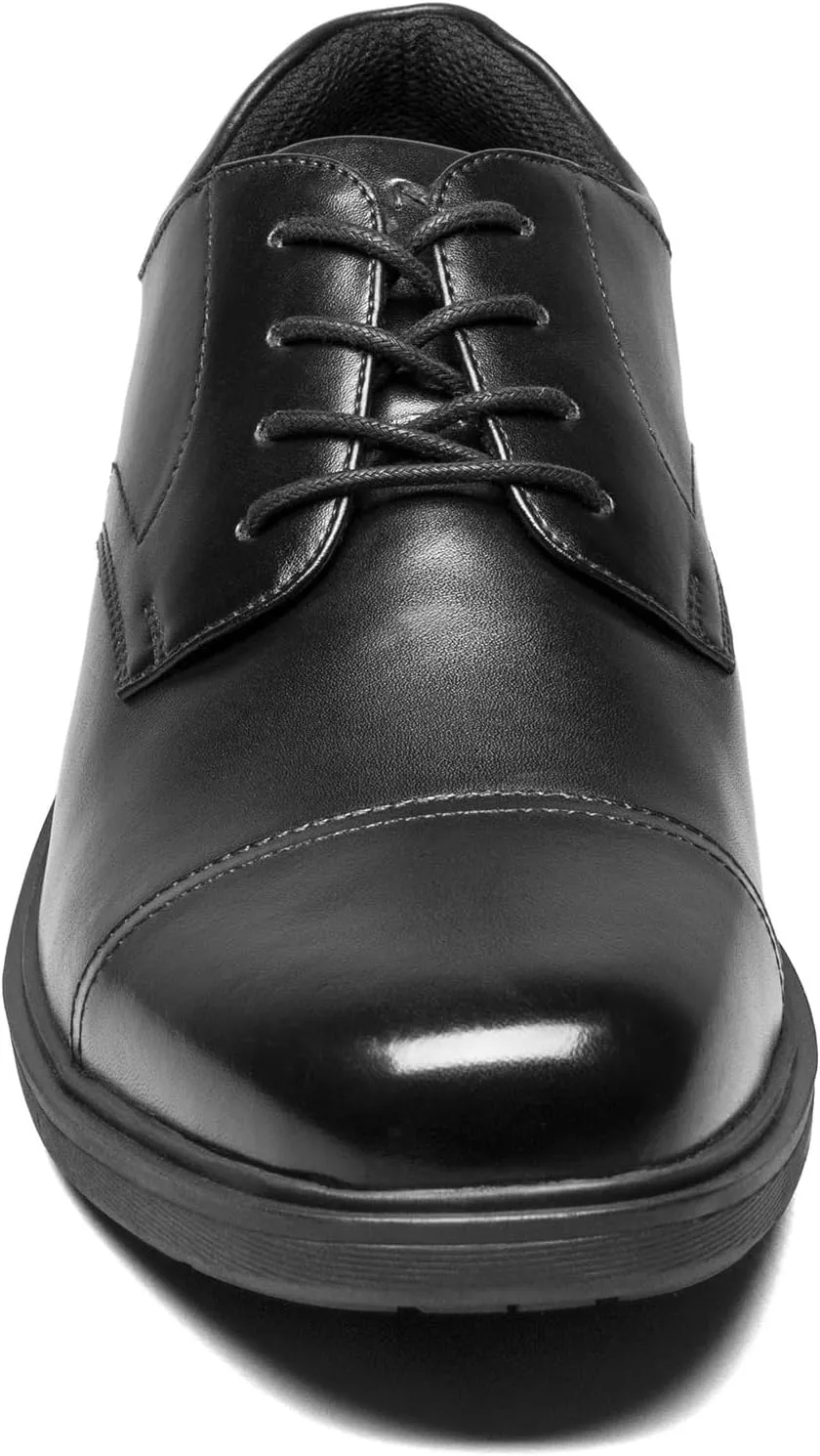 Nunn Bush Men's Pro Cap Toe Oxford with Kore Slip Resistant Comfort Technology