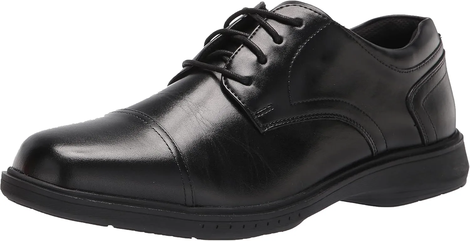 Nunn Bush Men's Pro Cap Toe Oxford with Kore Slip Resistant Comfort Technology