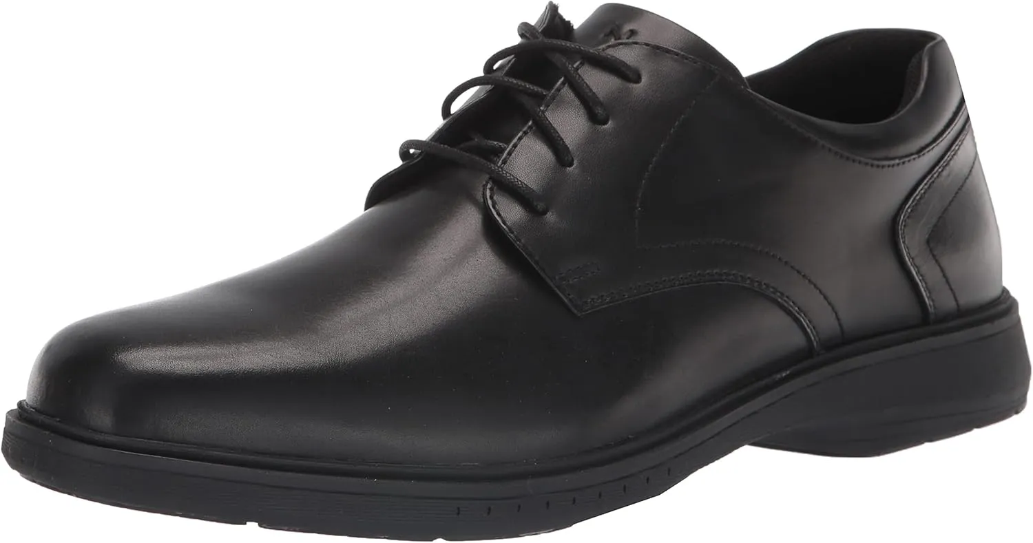 Nunn Bush Men's Pro Plain Toe Oxford with Kore Slip Resistant Comfort Technology