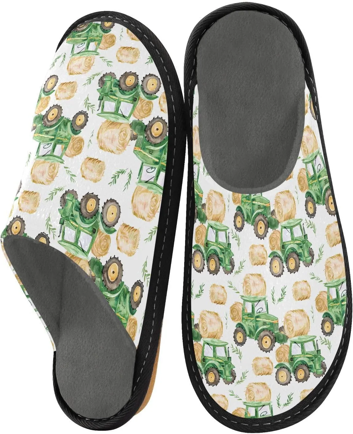 ODAWA Birthday Element Memory Foam House Shoes Slipper Woman, Cozy Washable Slip on House Shoes for Men