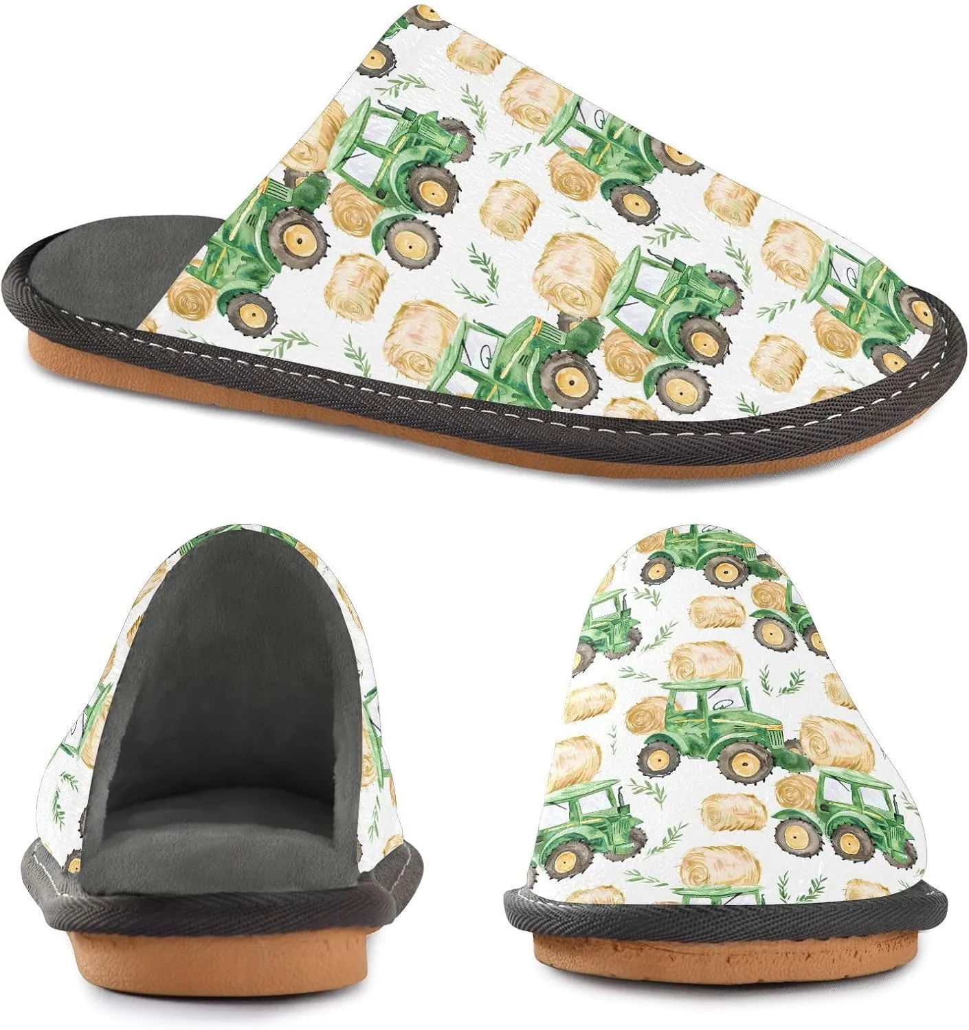 ODAWA Birthday Element Memory Foam House Shoes Slipper Woman, Cozy Washable Slip on House Shoes for Men
