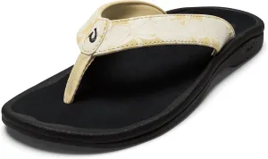 OLUKAI Ohana Women's Beach Sandals, Water Resistant Flip Flops, Arch Support & Comfort Fit, Lightweight & Durable, Enhanced Grip & Traction