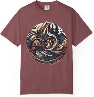 Outdoor Adventure T-Shirt Featuring 'Summit Soul' Art - Perfect for Nature Lovers, Hiking, Camping, and Everyday Wear