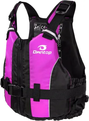 Owntop Swim Jacket Adult | Adjustable Crotch Strap | Large Armhole | Sturdy Zipper & Buckle | Kayak, Boating, Fishing, Paddle Sports