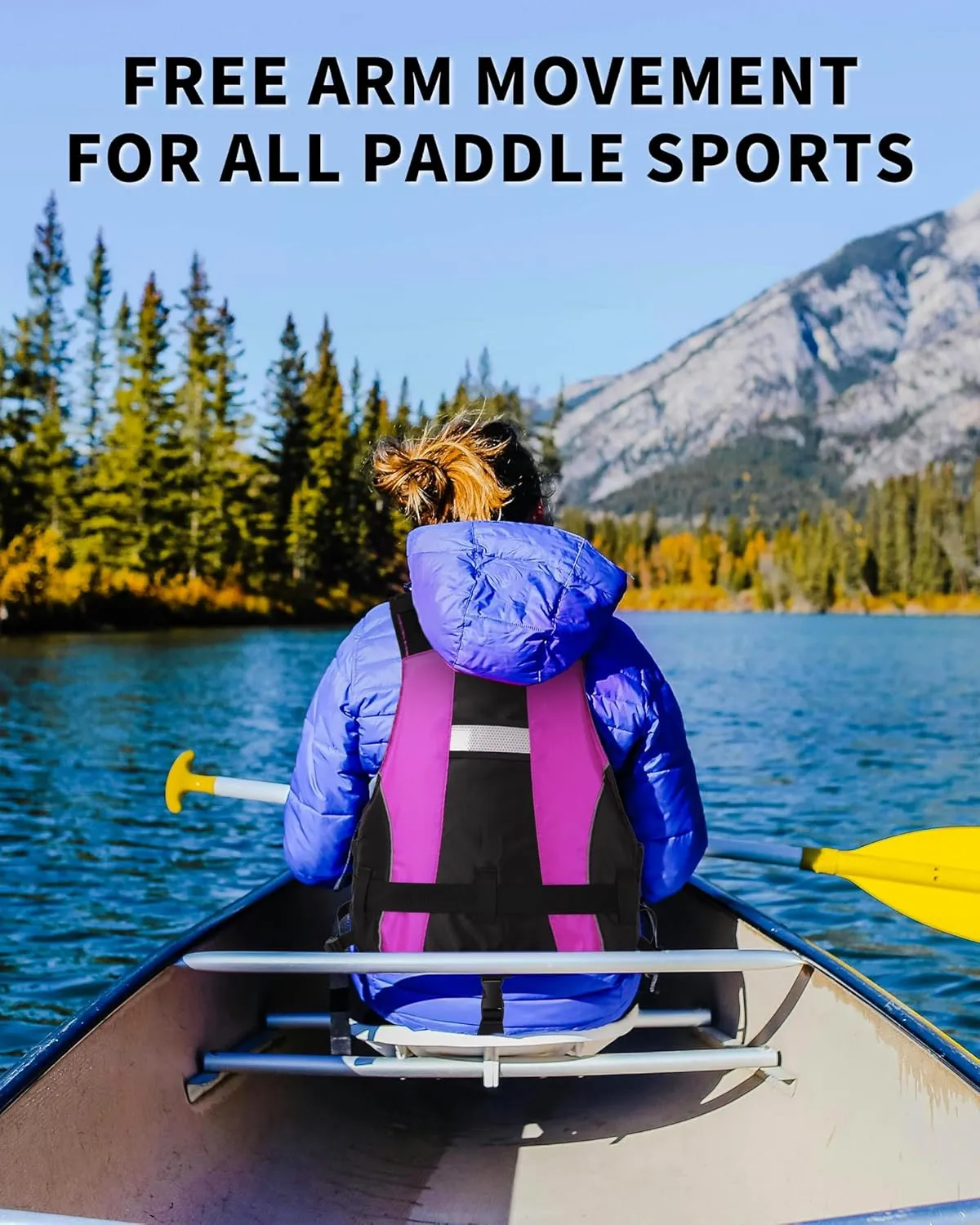 Owntop Swim Jacket Adult | Adjustable Crotch Strap | Large Armhole | Sturdy Zipper & Buckle | Kayak, Boating, Fishing, Paddle Sports