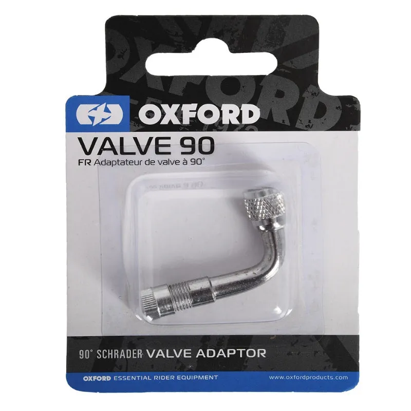 Oxford 90° Valve Adapter for Schrader Valves