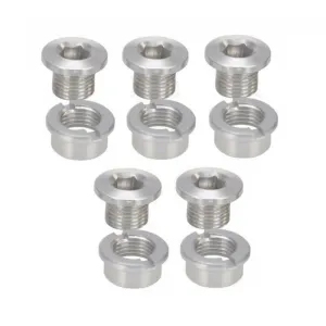 Oxford BMX Chainwheel Screws - Alloy, 5 Pack