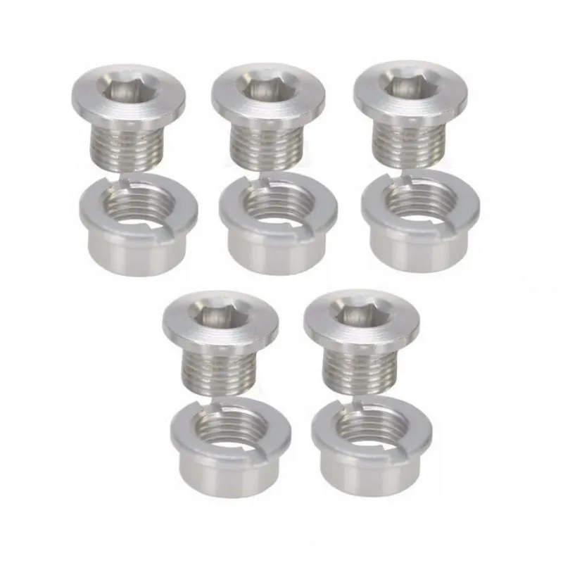 Oxford BMX Chainwheel Screws - Alloy, 5 Pack