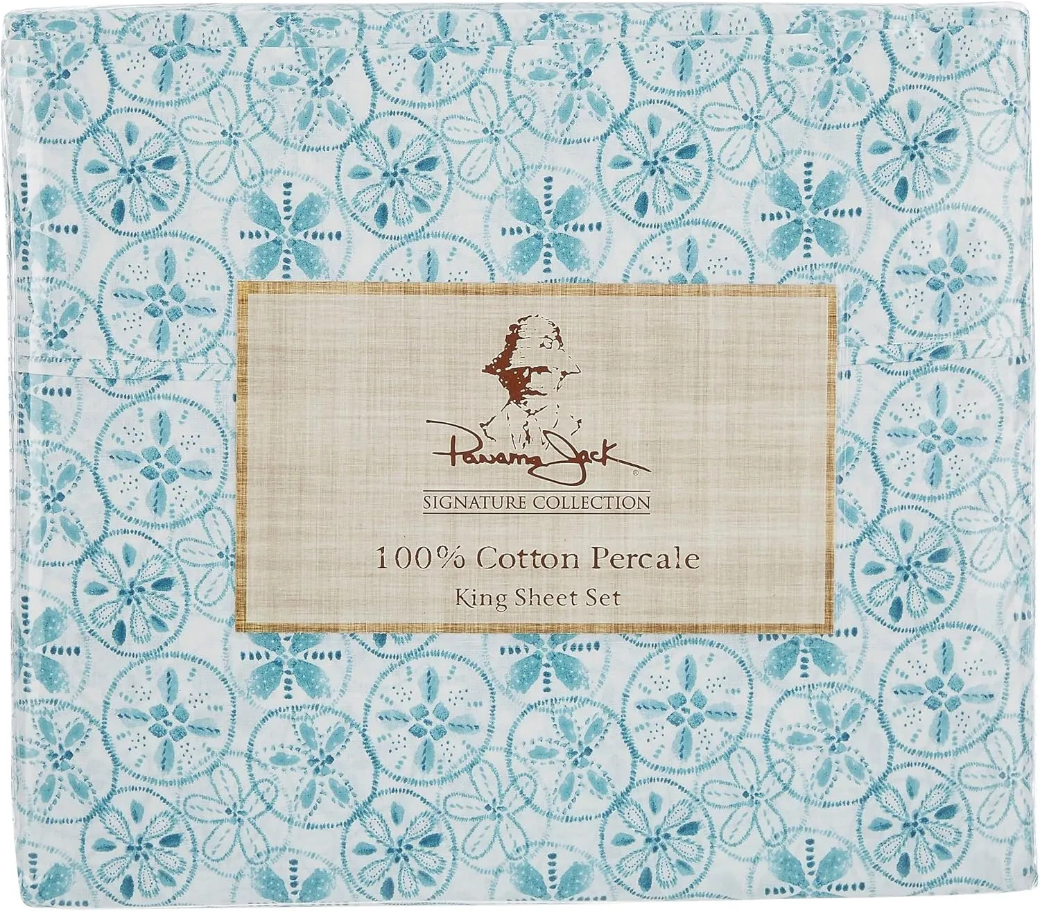 Panama Jack Sand Dollar Sheet Set King Turquoise