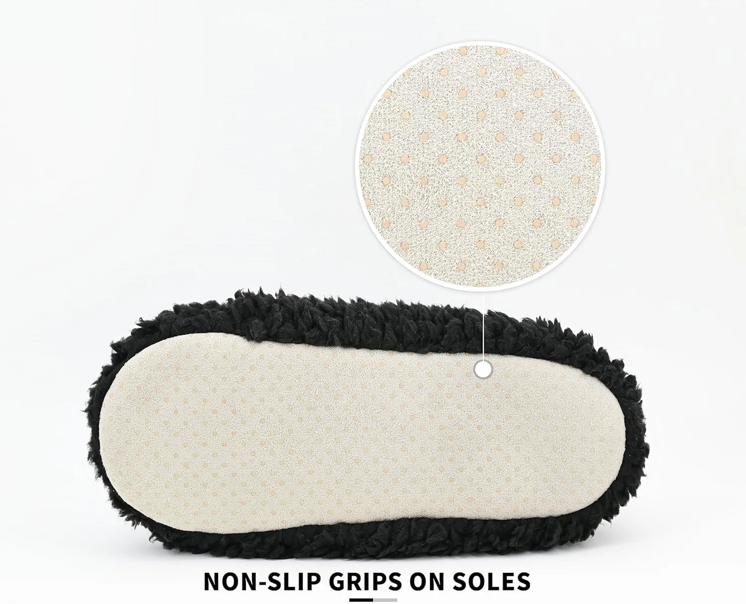 Panda Bros Slipper Socks With Non-Slip Grippers, Cute Fuzzy Warm Cat Animal House Slippers