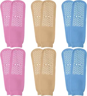 Panitay 6 Pairs XX Large Slipper Socks Terry Ring Non Slip Gripper Socks for Adults Home Hospital
