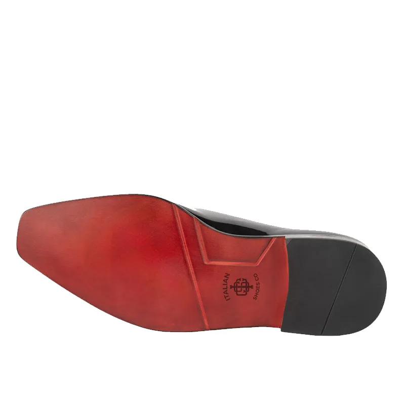 Patent Meta Cut Shiny Leather Oxford Shoes