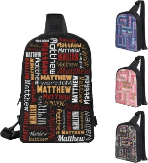 Personalized Crossbody Bags Customizable Chest Bag Customized Sling Bag Custom Sling Bags Customization Crossbody Bag